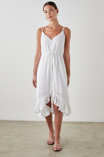 FRIDA DRESS WHITE - FRONT