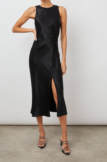 GABRIELLA BLACK DRESS- FULL FRONT BODY
