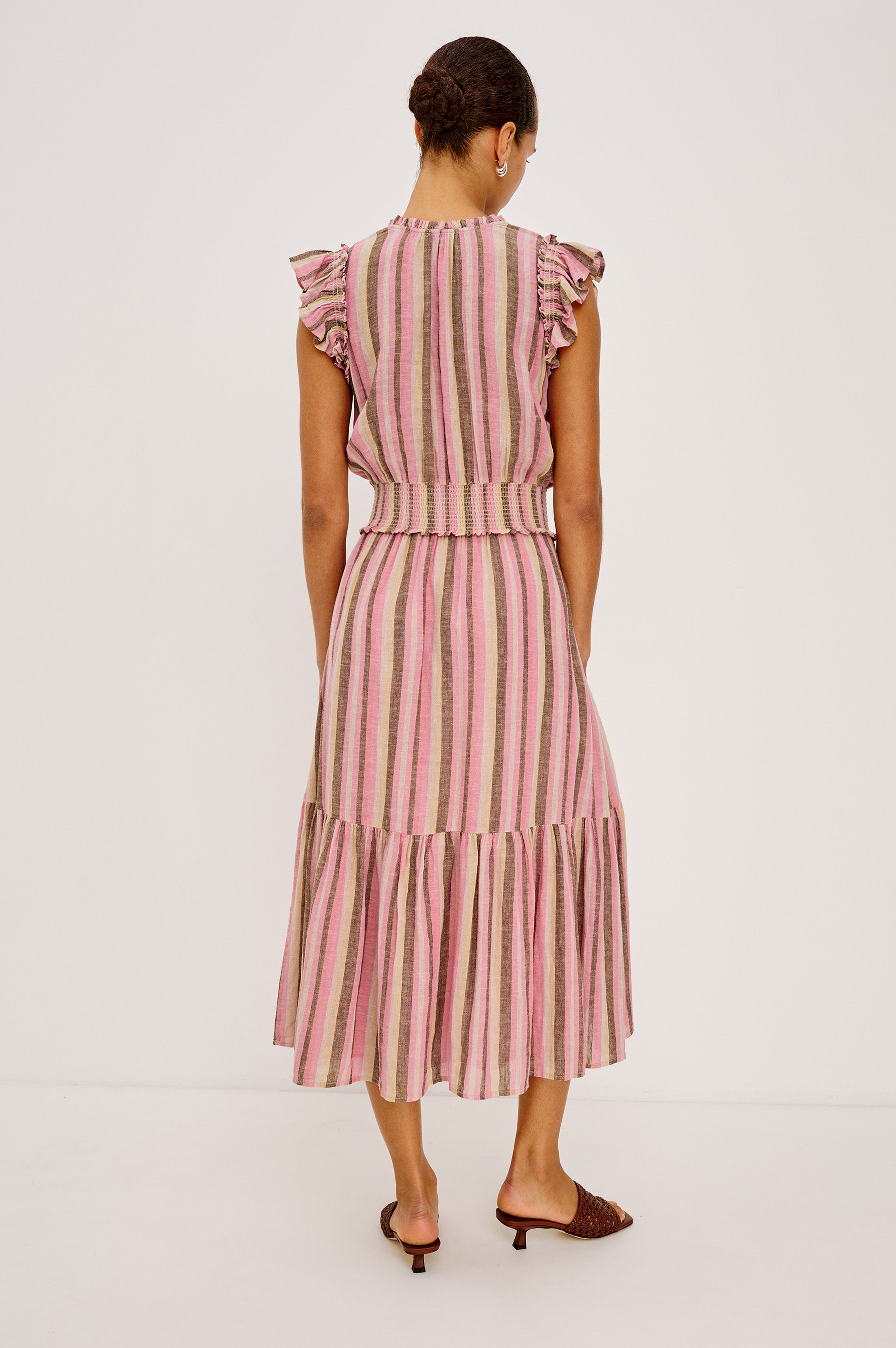 GARDEN DRESS - CORDOBA STRIPE – Rails UK