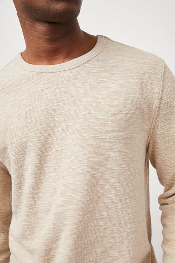 GEOFFREY OAT HEATHER SWEATER-DETAIL