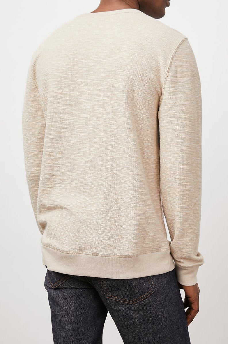GEOFFREY OAT HEATHER SWEATER-BACK