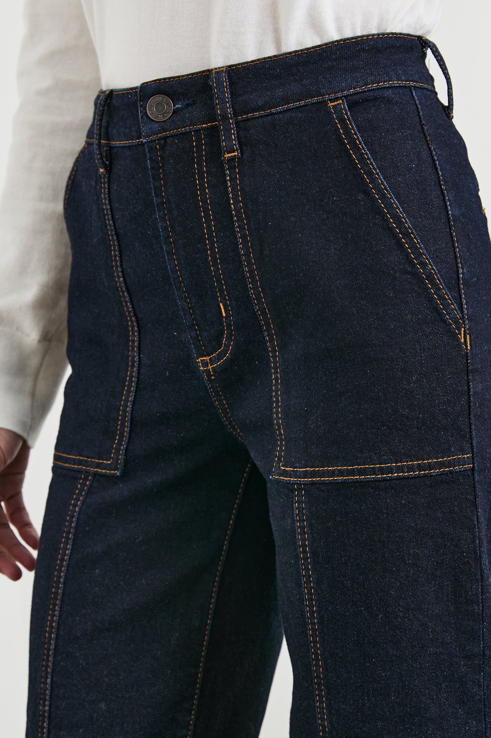 GETTY CROP UTILITY WIDE LEG - MIDNIGHT BLUES