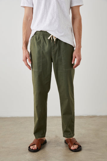 GOBI OLIVE PANT - FRONT