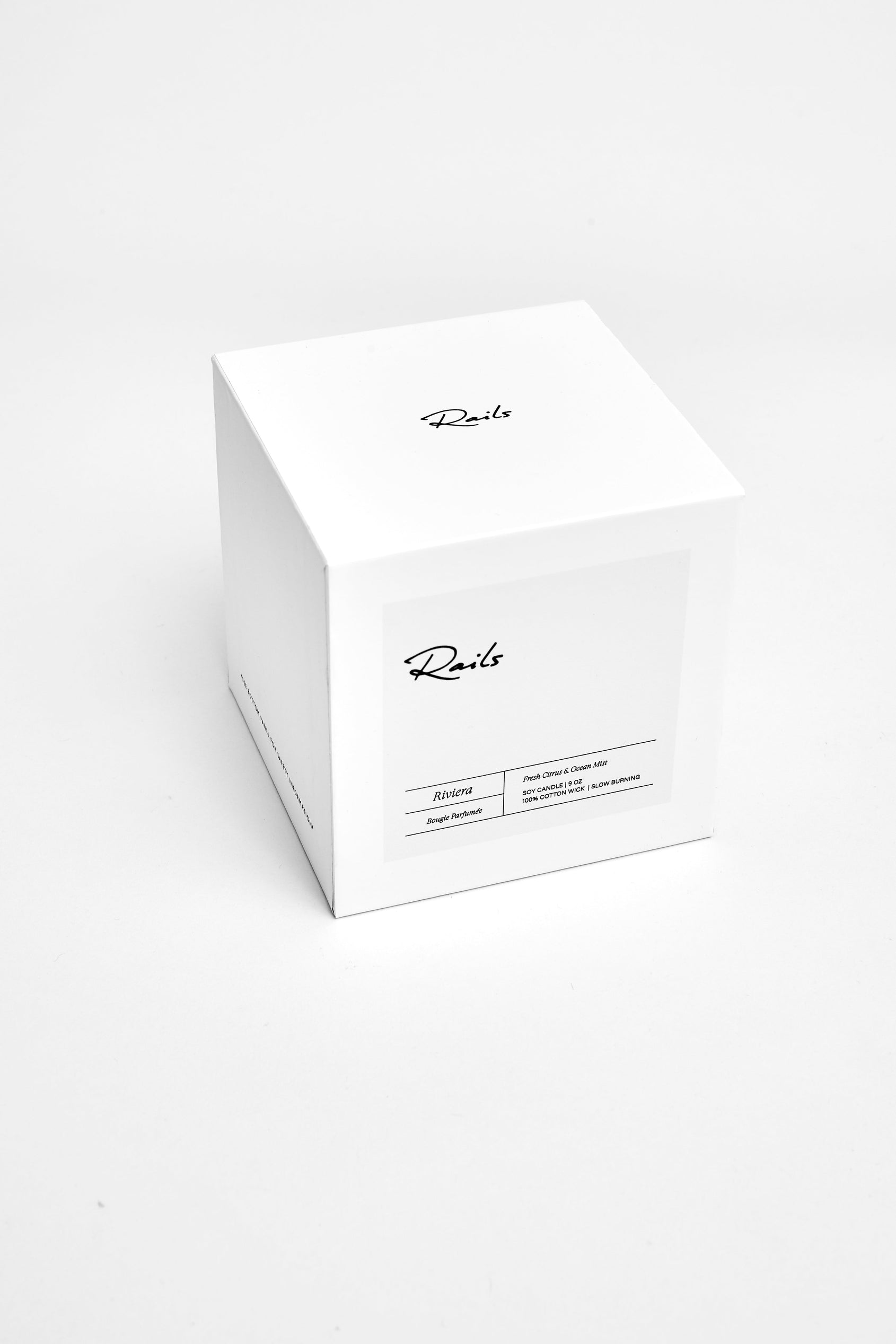 Riviera 9 Ounce Candle in an Oval Container with a Box, Citrus and Ocean Mist - The Box