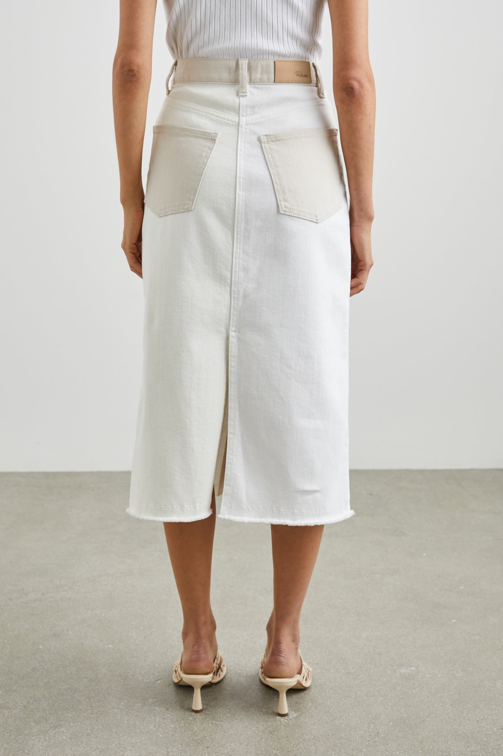 HIGHLAND SKIRT - ECRU PATCHWORK - BACK BODY