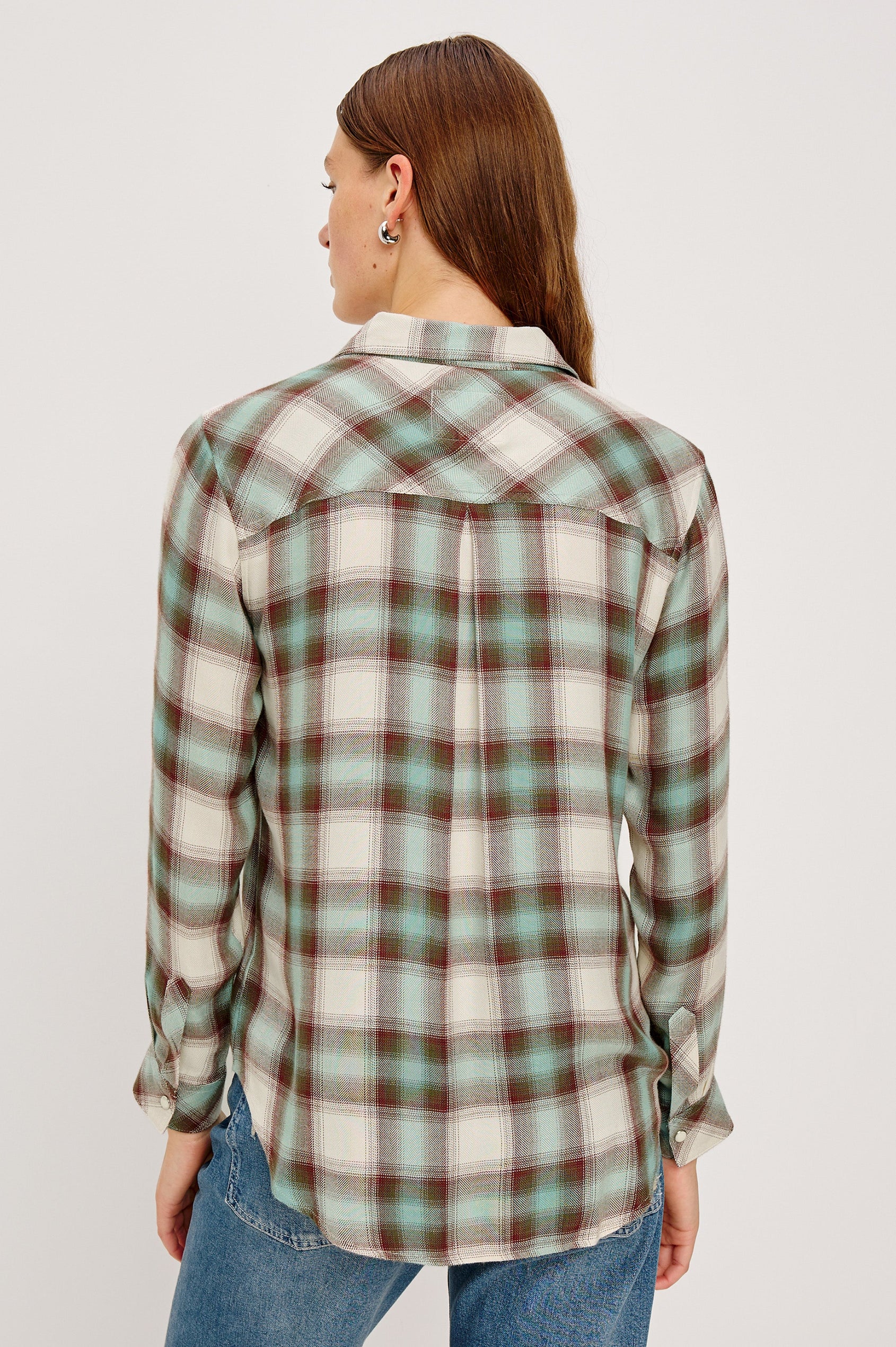 HUNTER SHIRT - BIRCH OLIVE TEAL