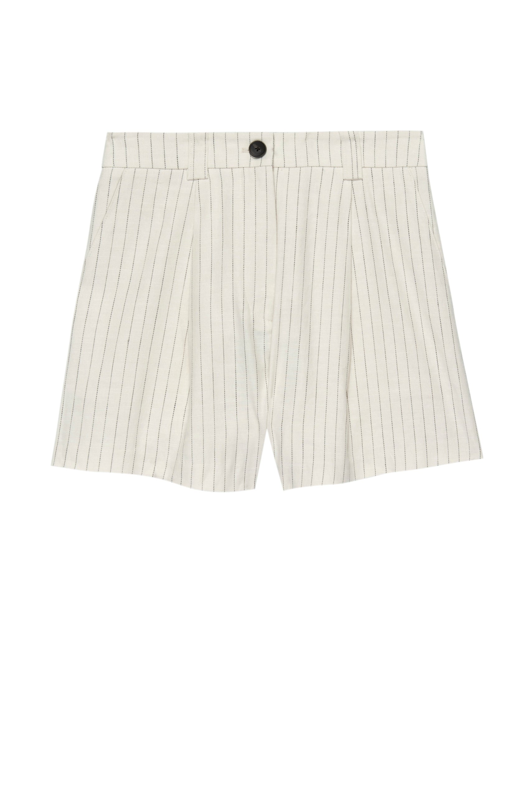 ILENA SHORT - IVORY PINSTRIPE