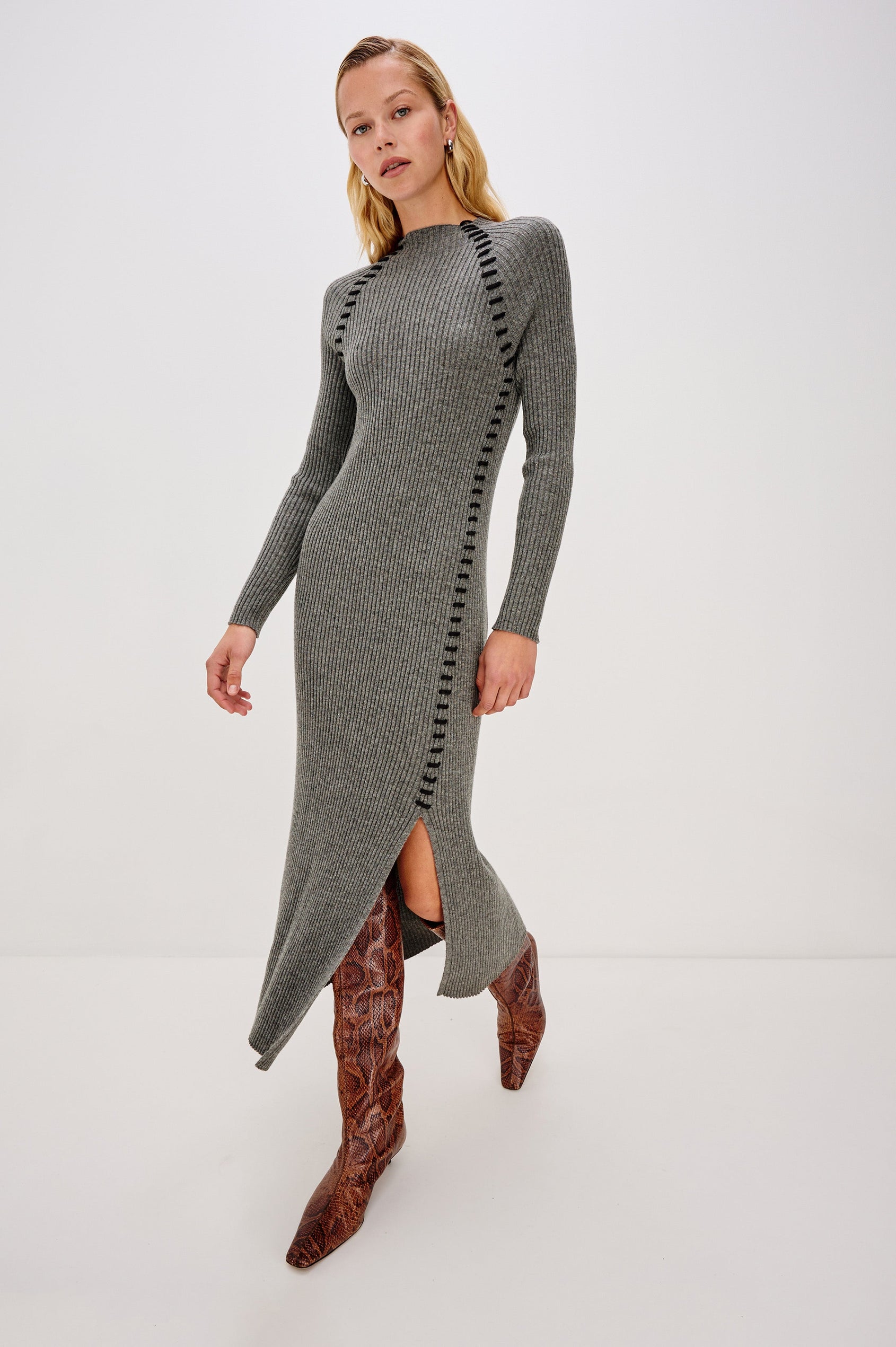 IMARA DRESS - CHARCOAL