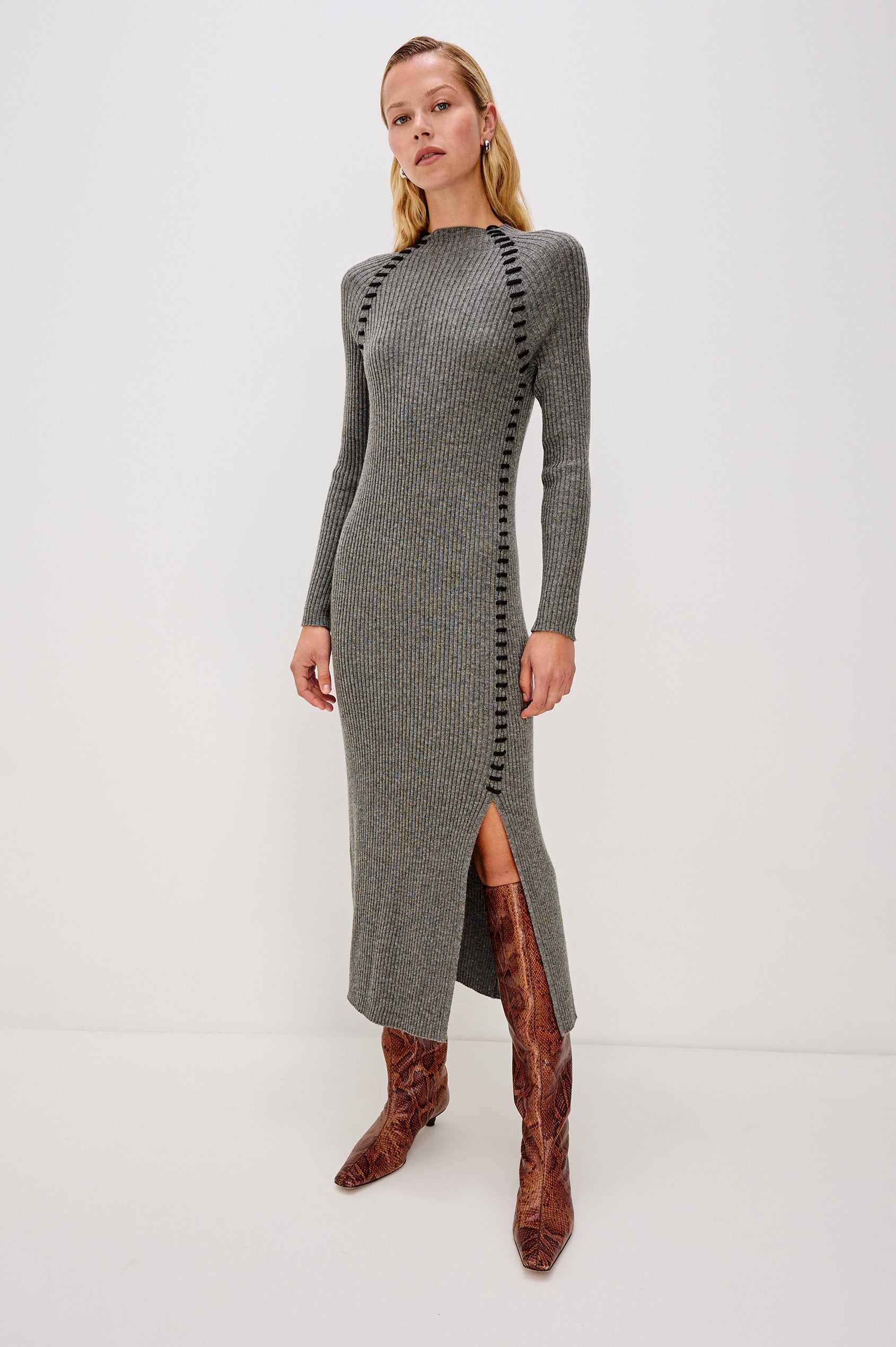 IMARA DRESS - CHARCOAL