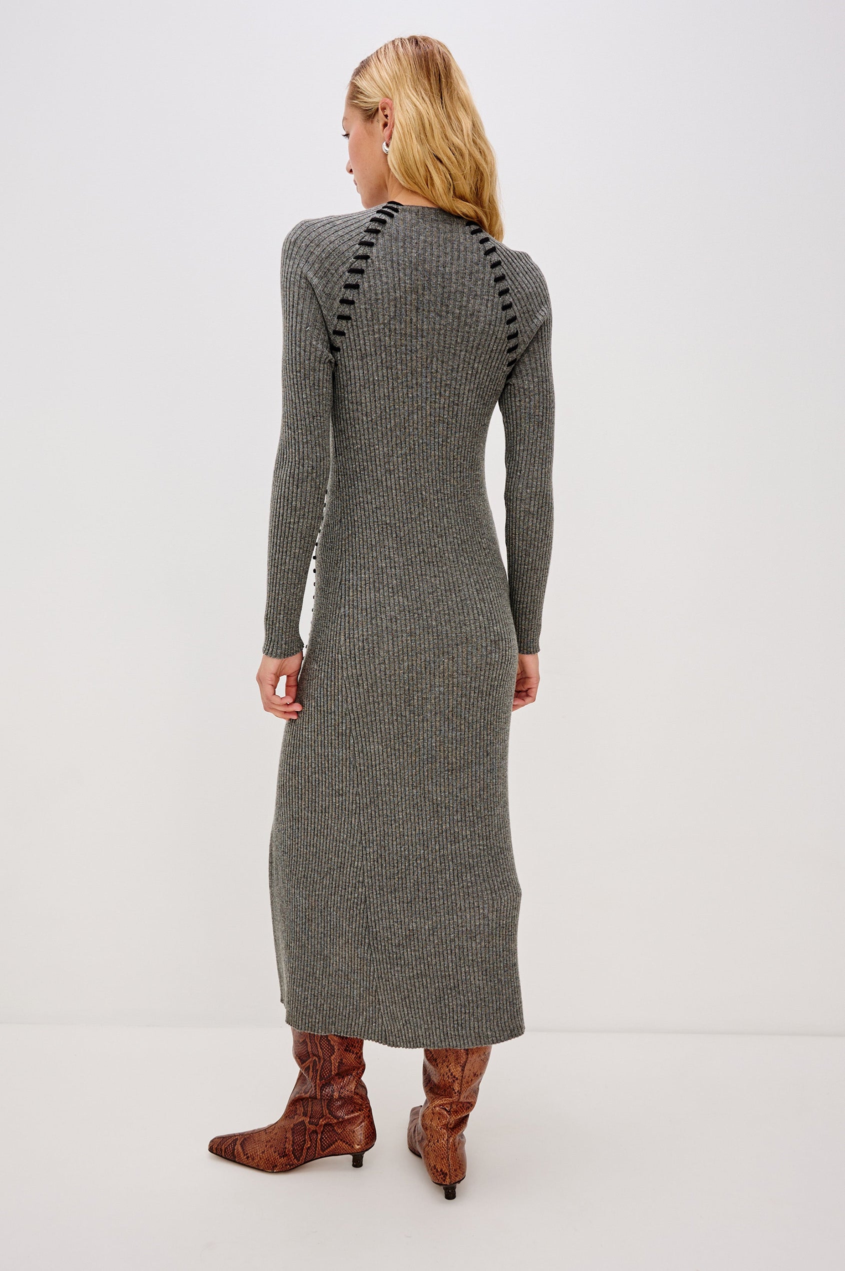 IMARA DRESS - CHARCOAL