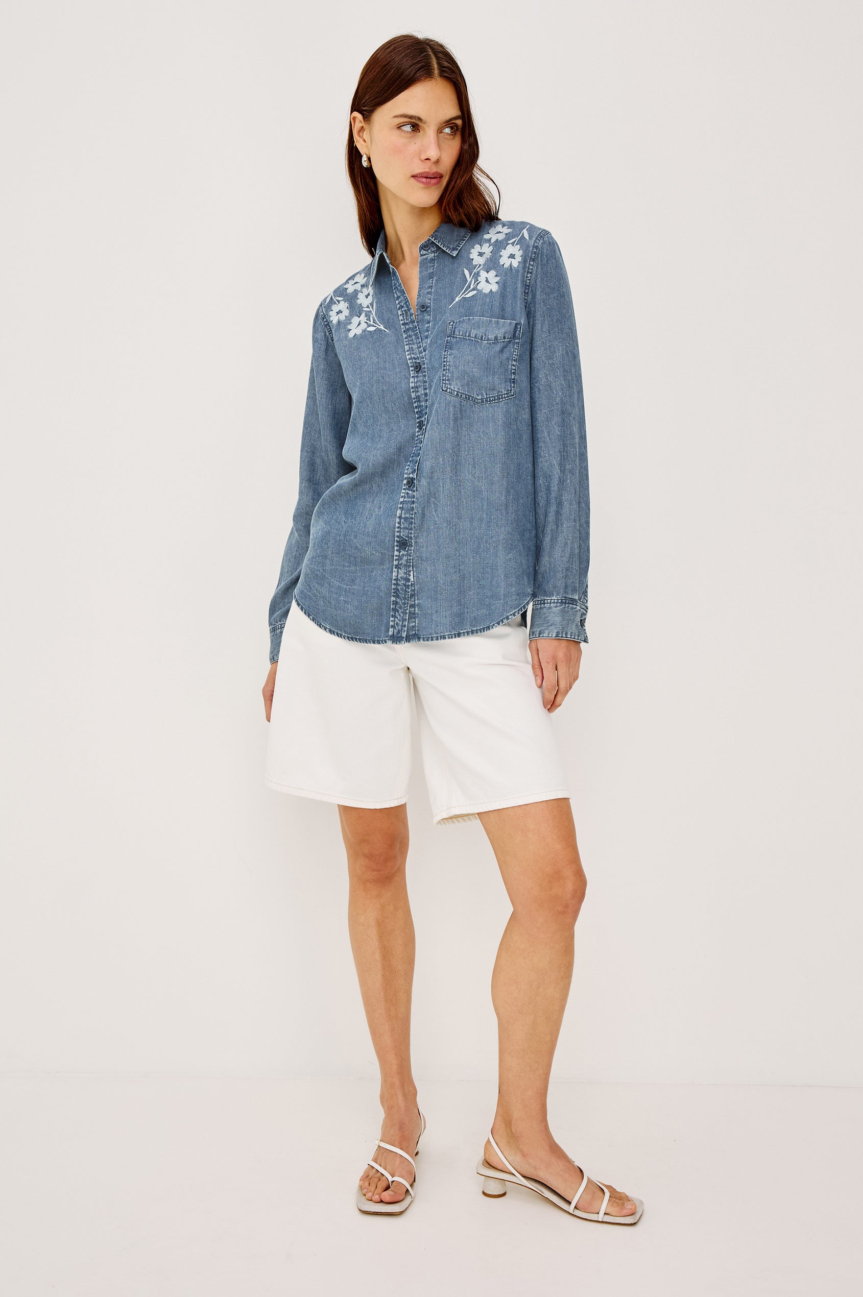 INGRID SHIRT - FLEUR EMBROIDERY