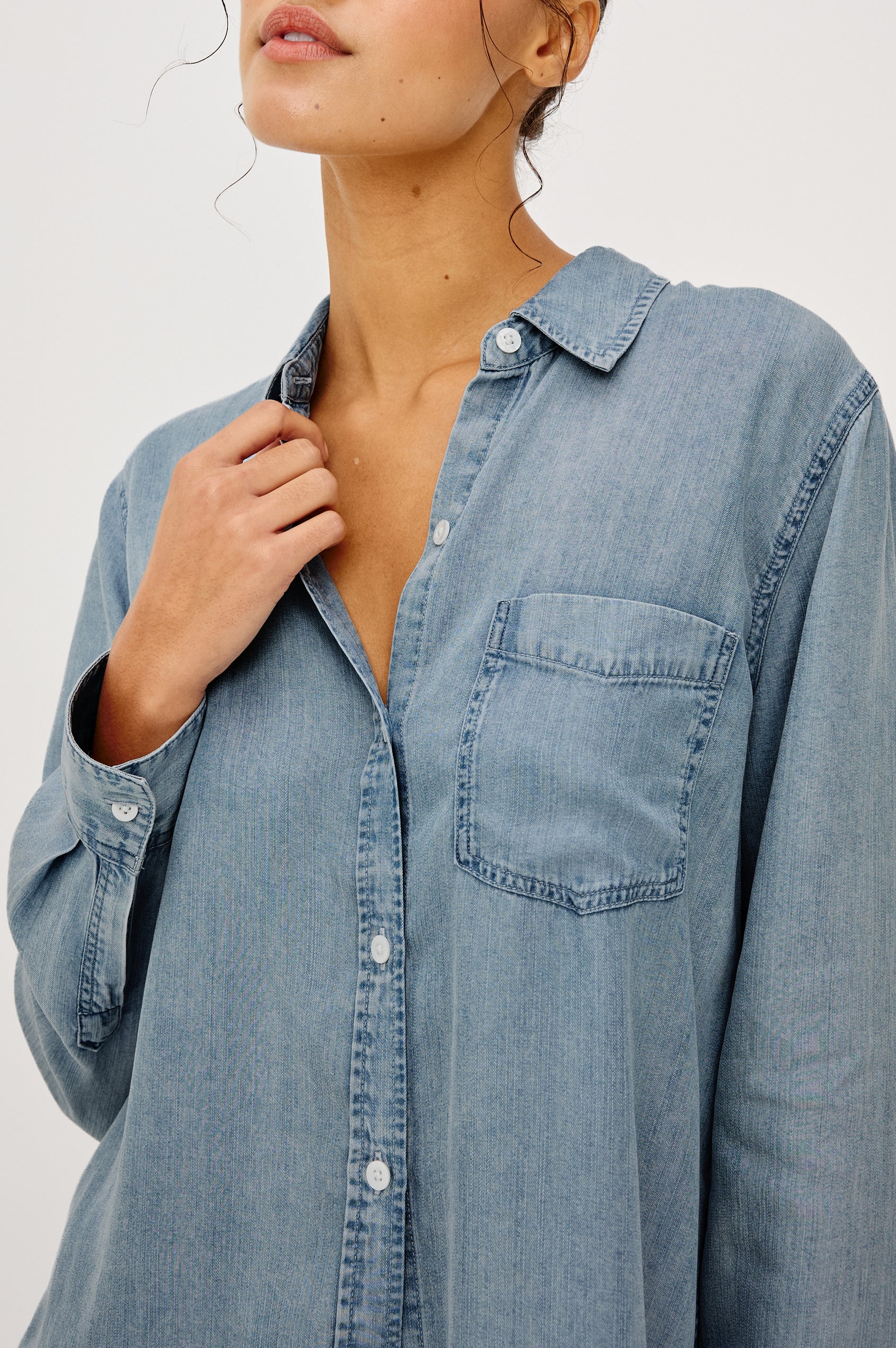 INGRID SHIRT - MED VINTAGE  CLOUD WASH