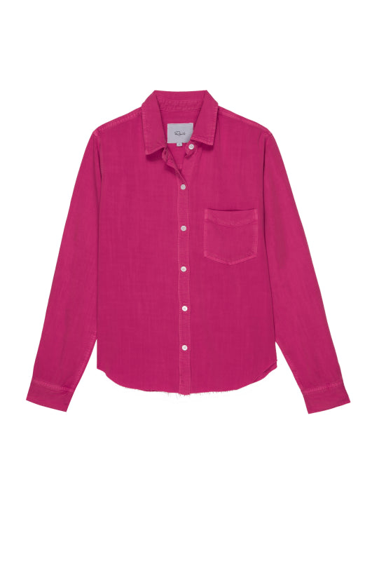 INGRID RAW SHIRT - HIBISCUS