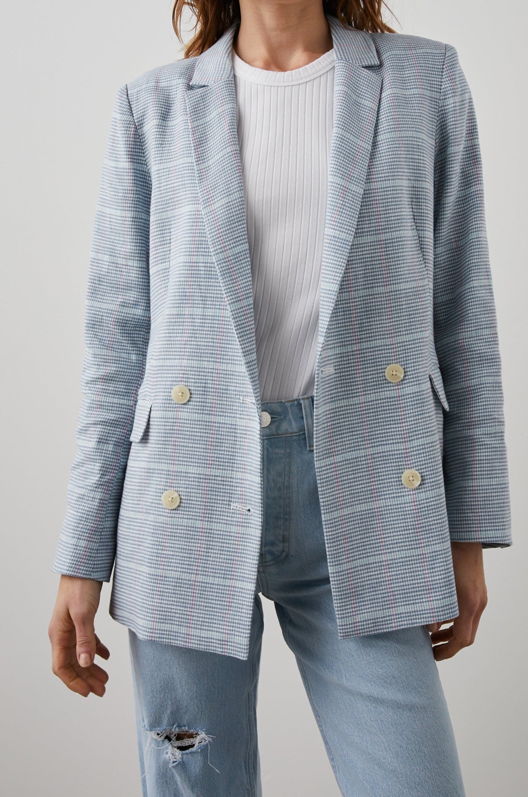 JAC BLAZER NORDIC CHECK - FRONT