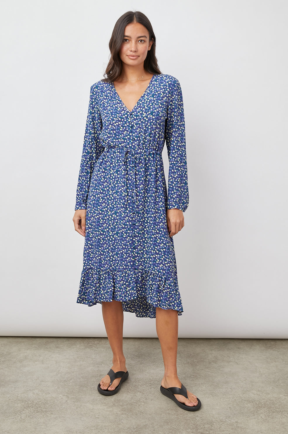 JADE NAVY DITSY FLORAL- FULL FRONT BODY