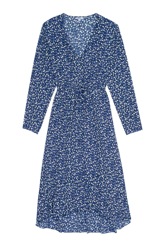 JADE DRESS - NAVY DITSY FLORAL