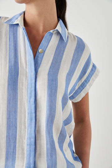 JAMIE SHIRT FERMO STRIPE - DETAIL