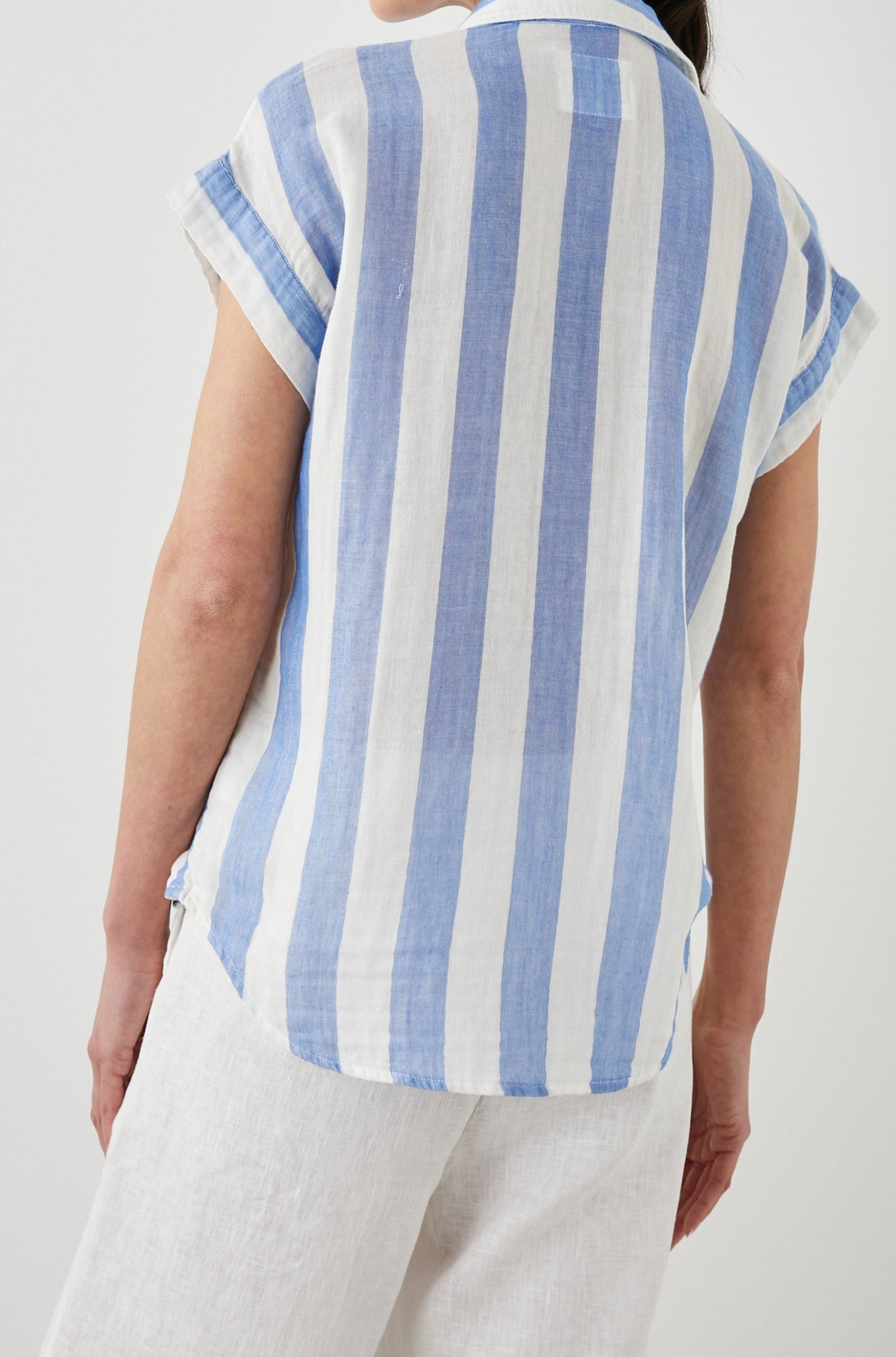 JAMIE SHIRT FERMO STRIPE - BACK