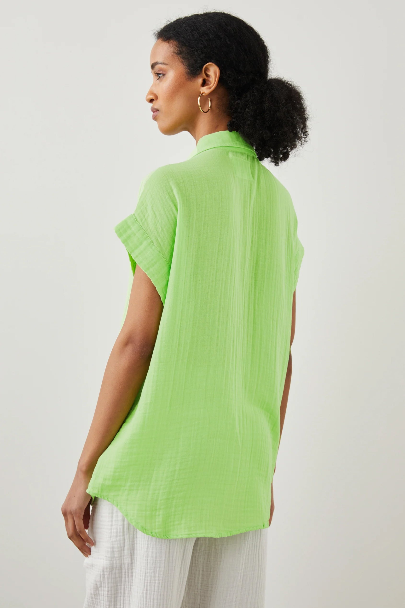 JAMIE SHIRT JADE LIME - BACK