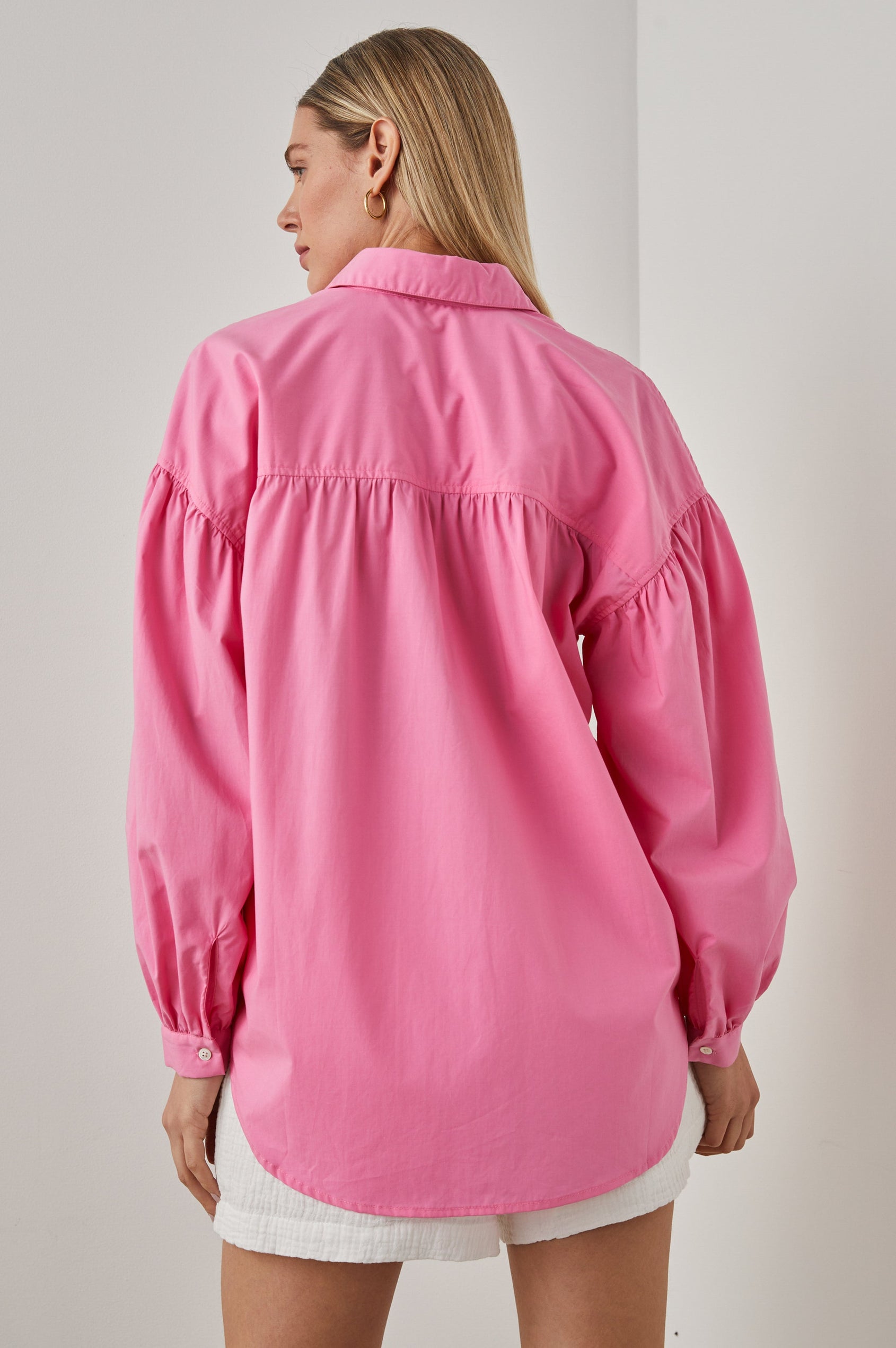 JANAE SHIRT HOT PINK - BACK BODY