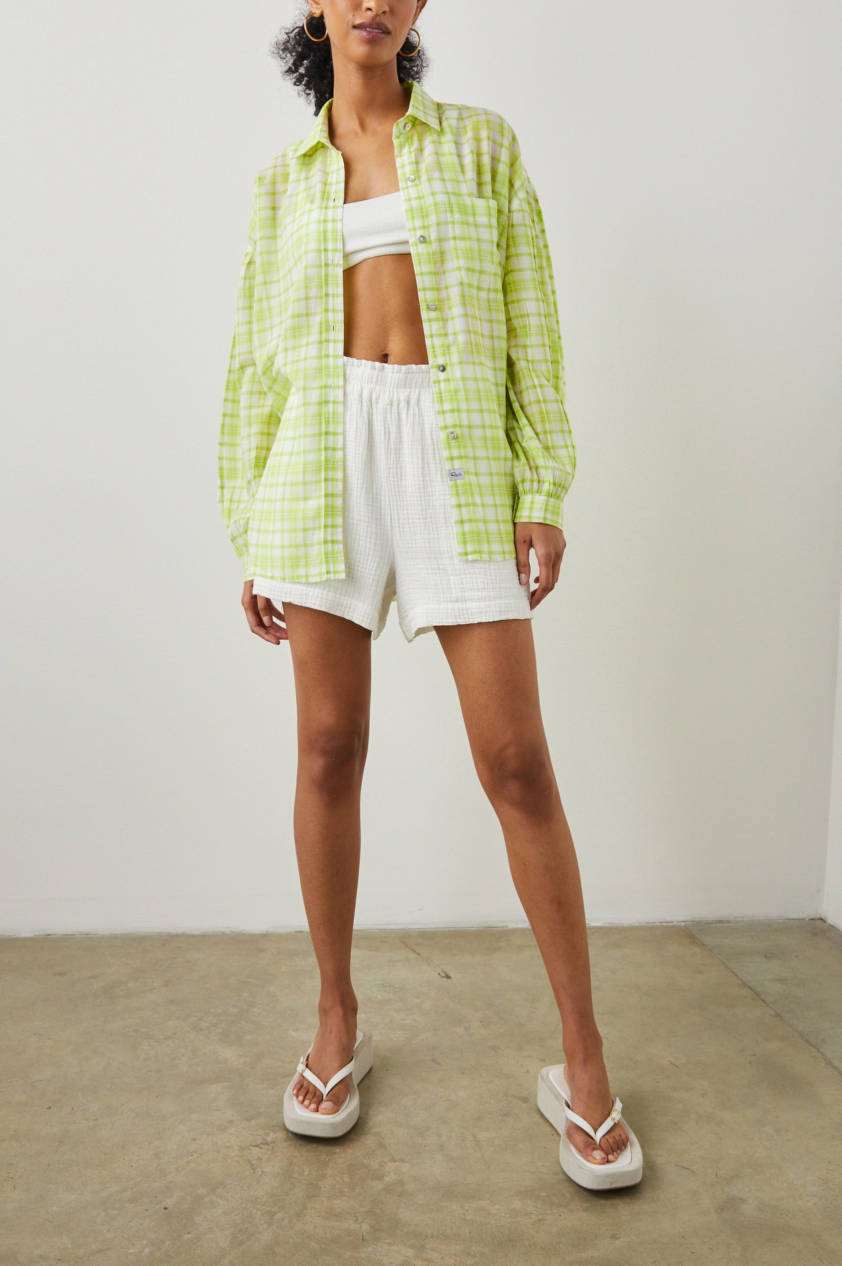 JANAE-LIME-PLAID-FULL FRONT BODY