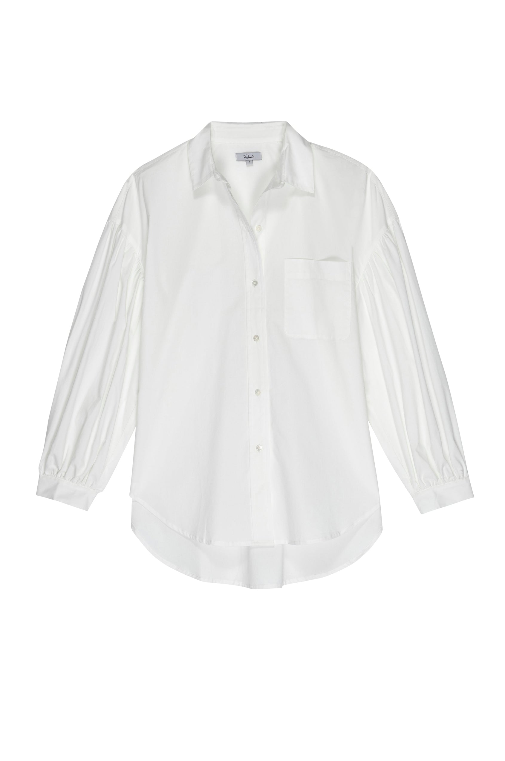 Rails Janae Shirt white cotton oversized button shops down size medium NEW