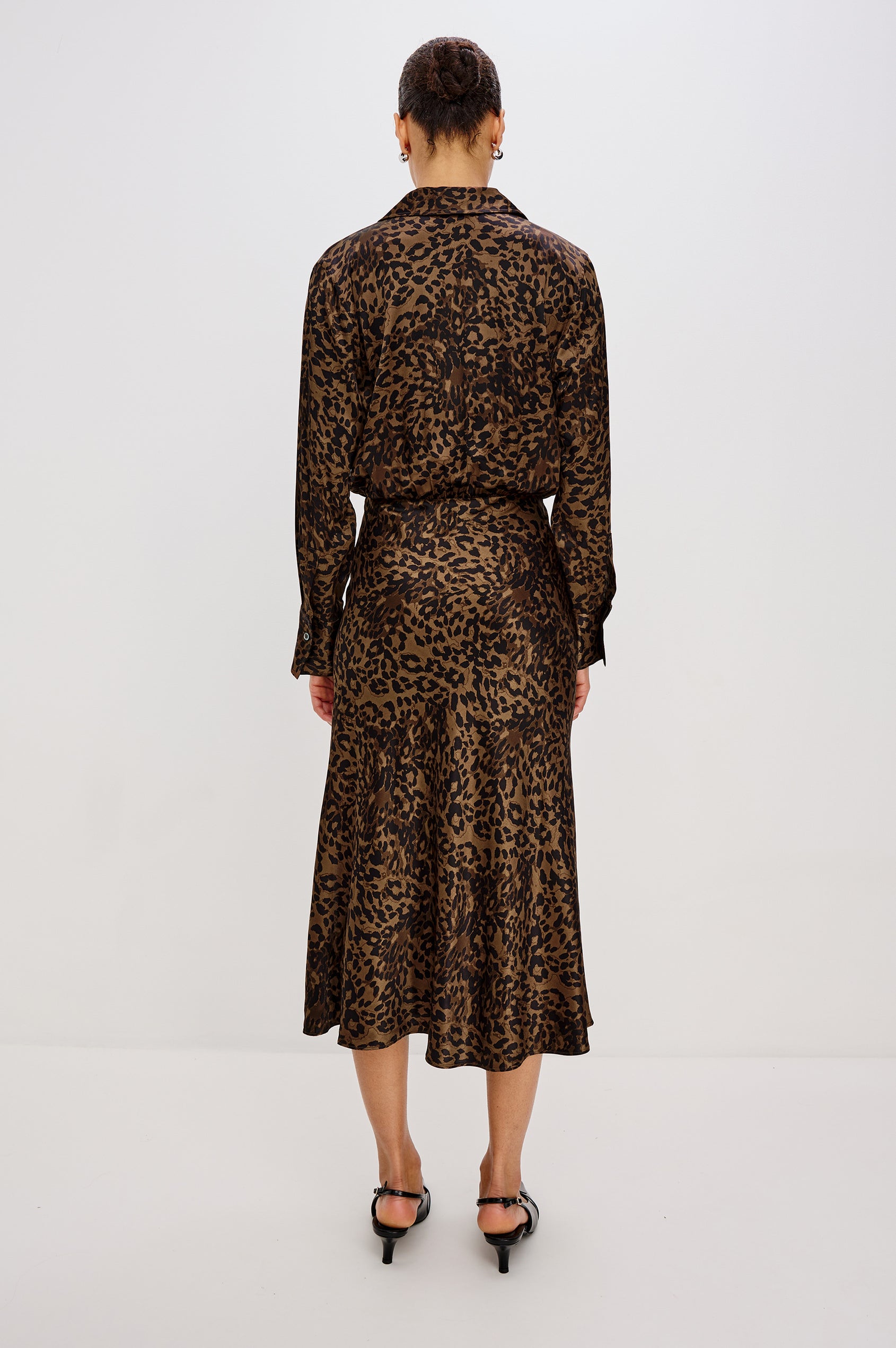 JAZLYN DRESS - GINGER SPOTTED