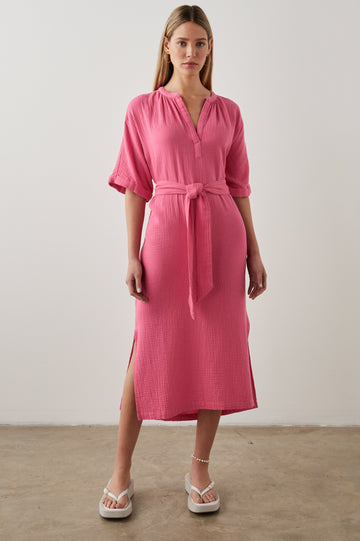 JESSE DRESS HIBISCUS - FRONT FULL BODY
