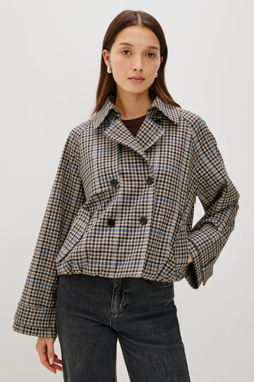 JETT JACKET - MOCHA CHECK