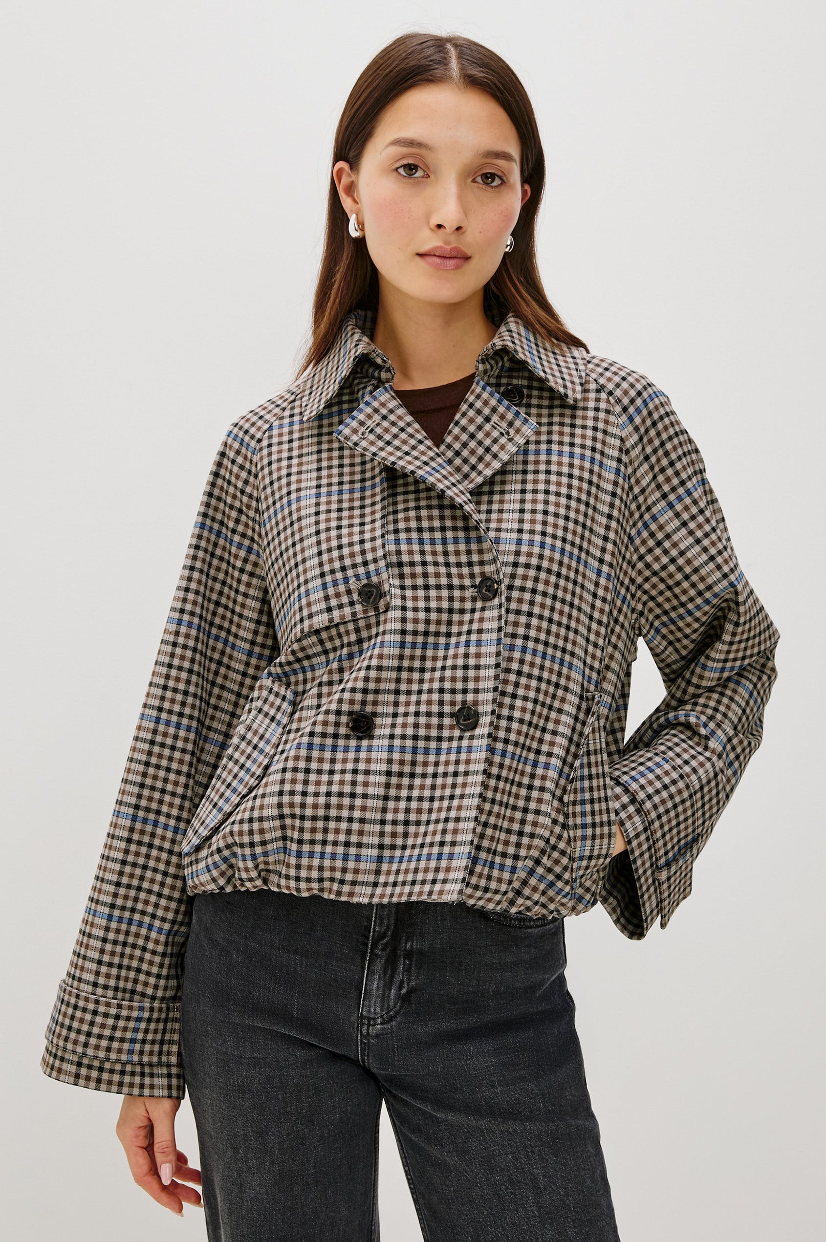 JETT JACKET - MOCHA CHECK