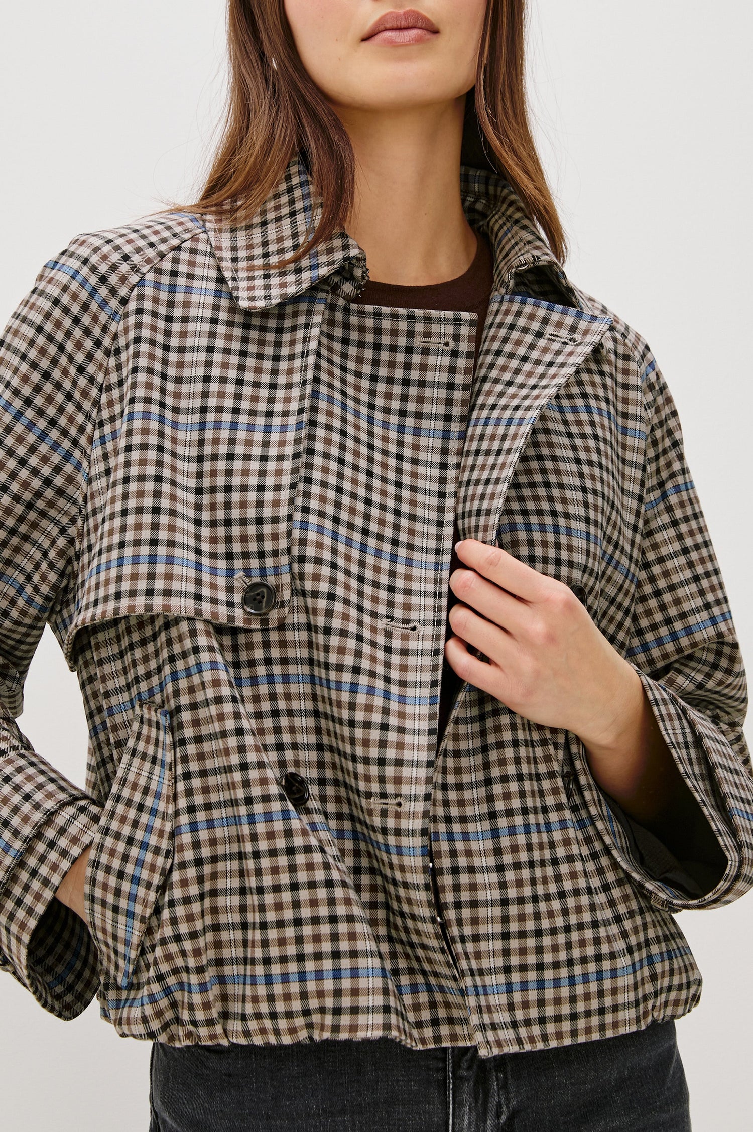 JETT JACKET - MOCHA CHECK