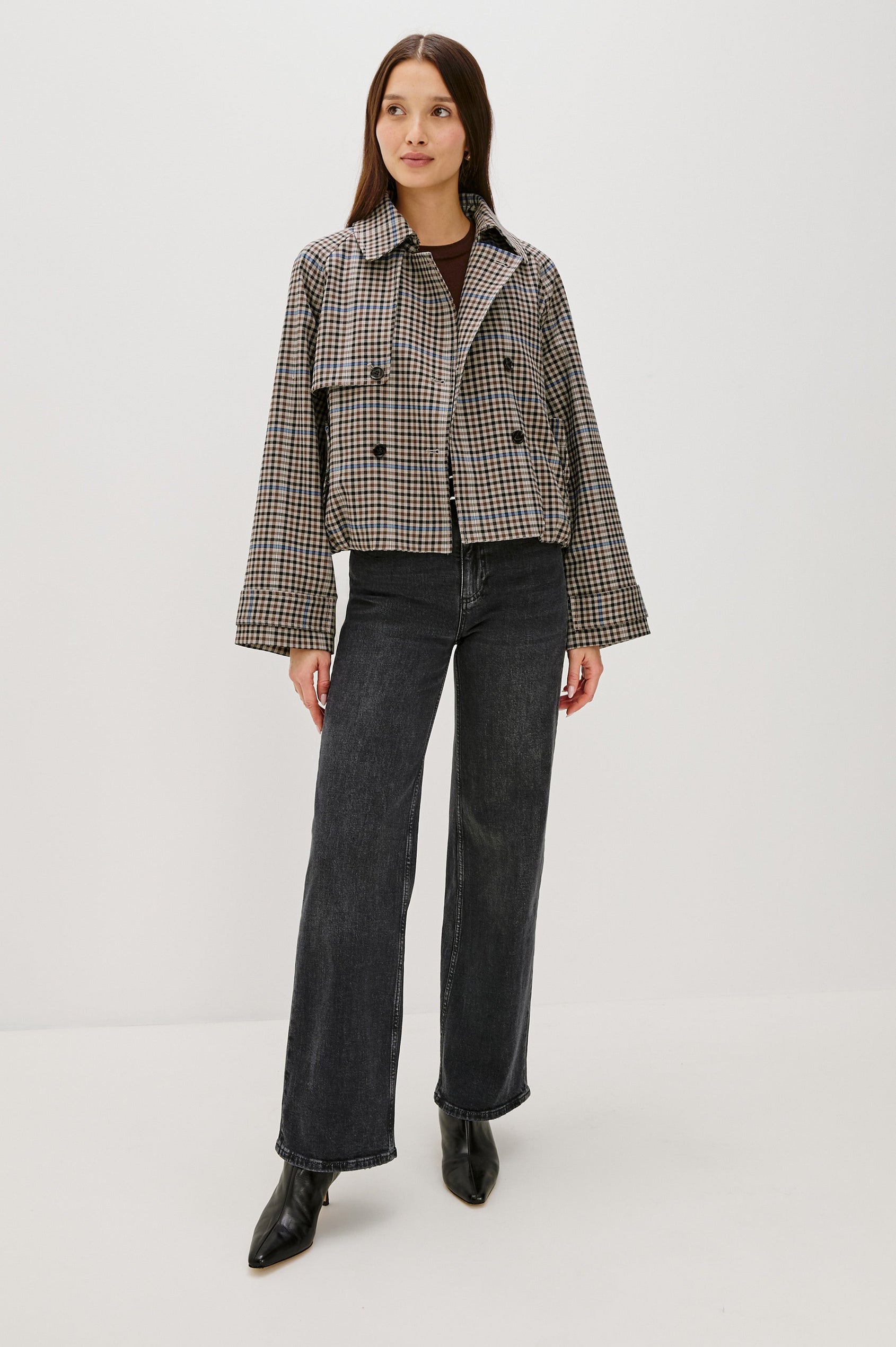 JETT JACKET - MOCHA CHECK