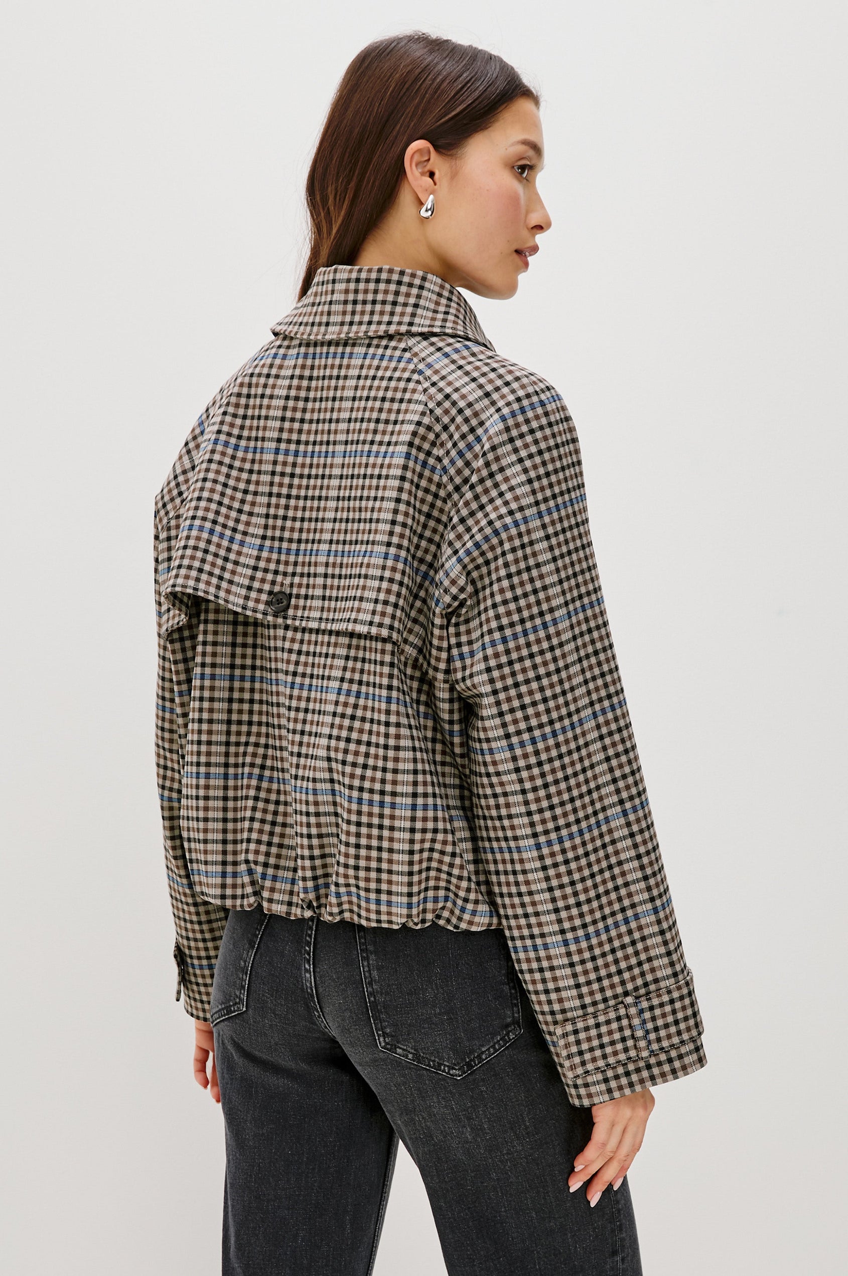 JETT JACKET - MOCHA CHECK