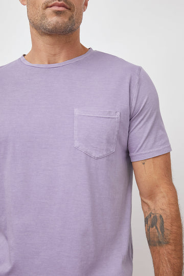 JOHNNY PROVENCE SHORT SLEEVE CREW NECK WITH POCKET-DETAIL