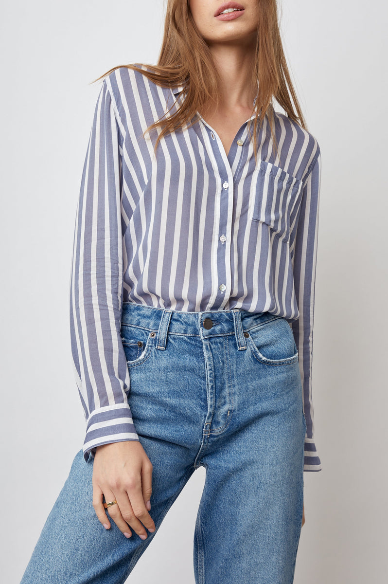 JOSEPHINE SHIRT - TURIN STRIPE – Rails UK