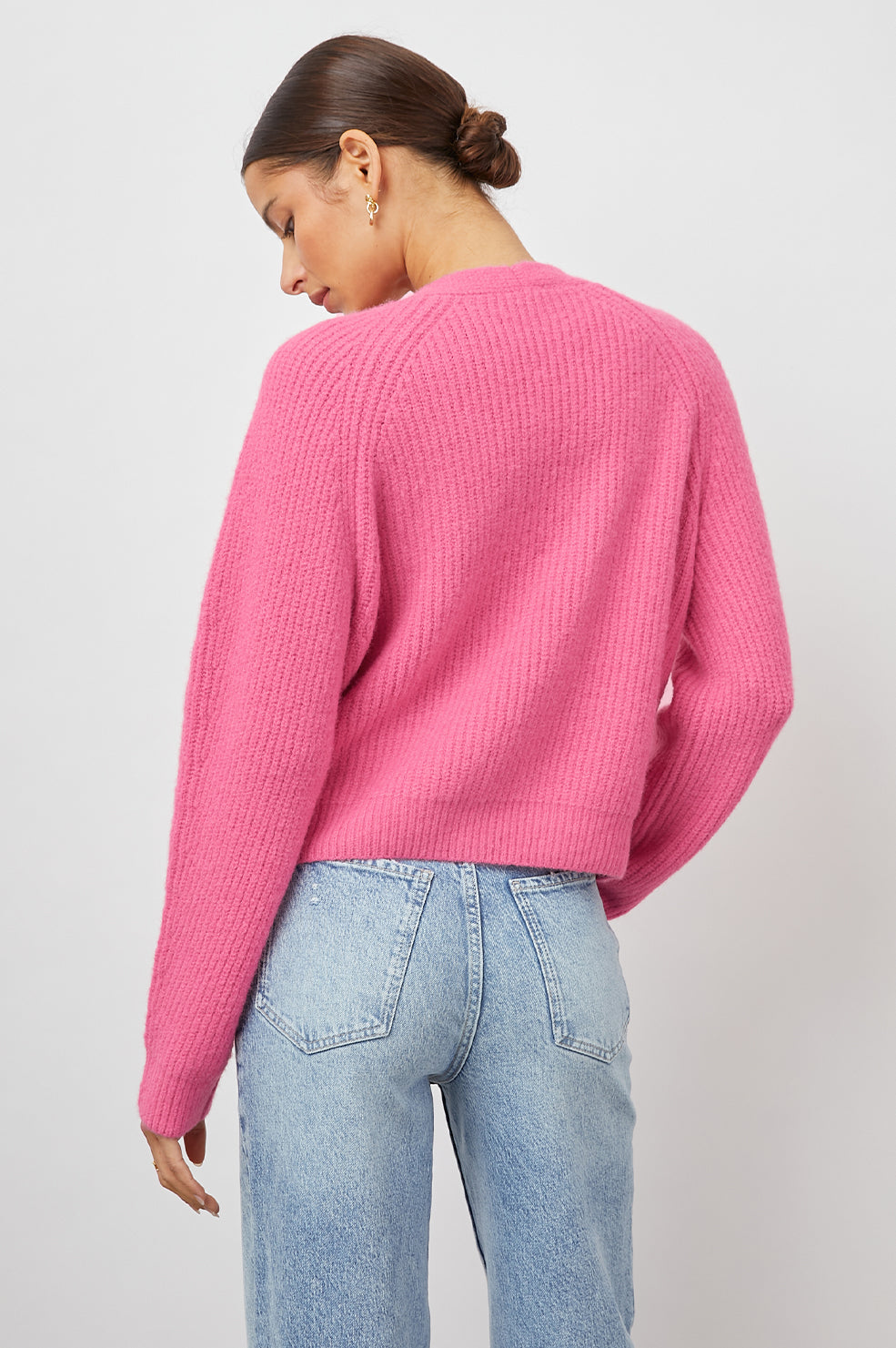 JOSIE MALIBU PINK CARDIGAN-BACK