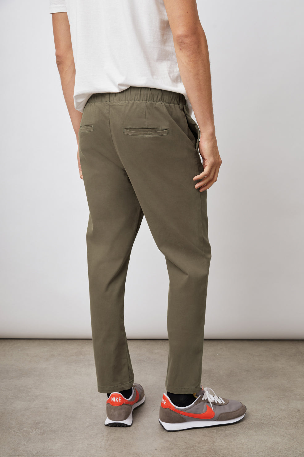JULIAN DARK OLIVE PANT- BACK