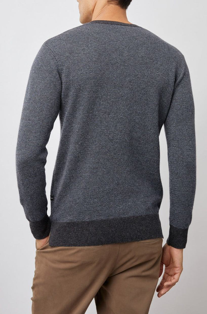 RUNE SWEATER NAVY BLUE - BACK BODY