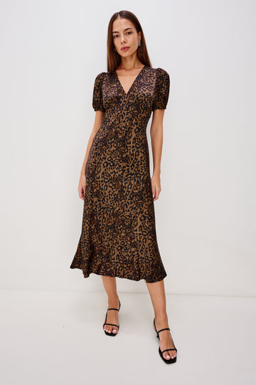 JUNIA DRESS - GINGER SPOTTED
