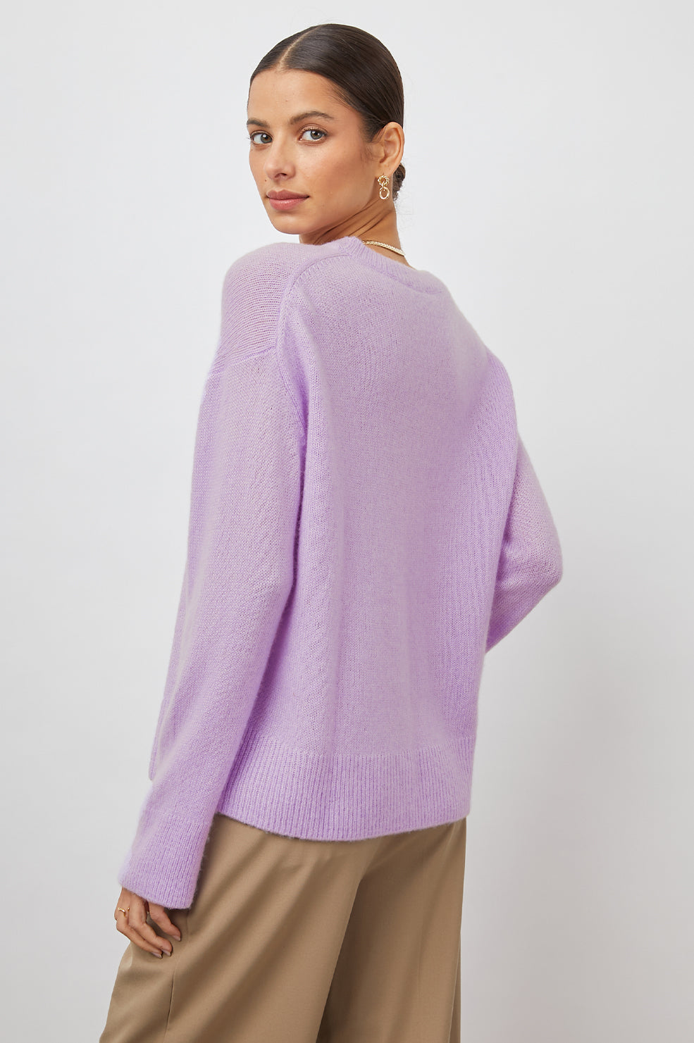 JUNO LAVENDER SWEATER-BACK