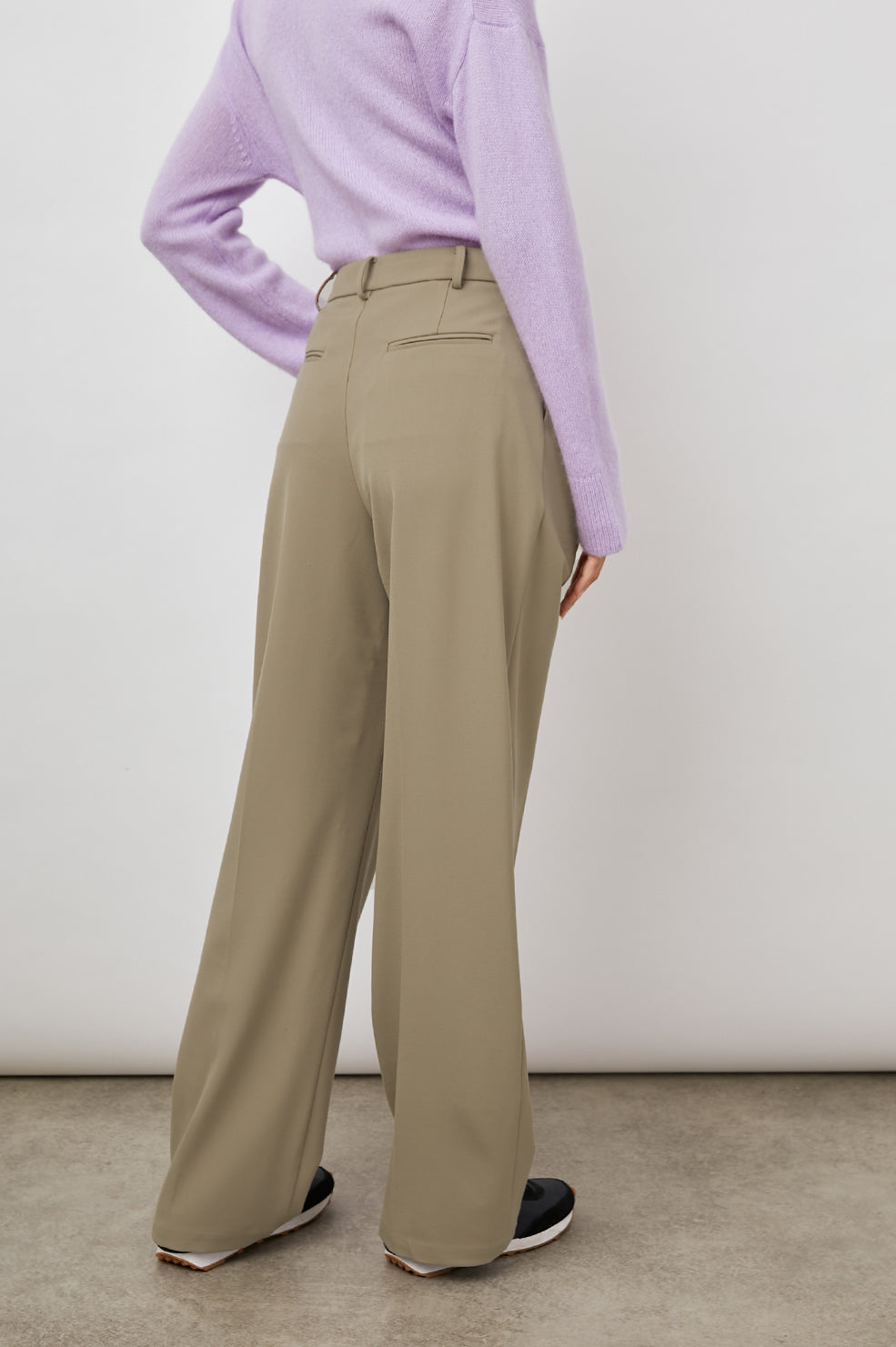 MARNIE ALMOND PANT-BACK ANGLE