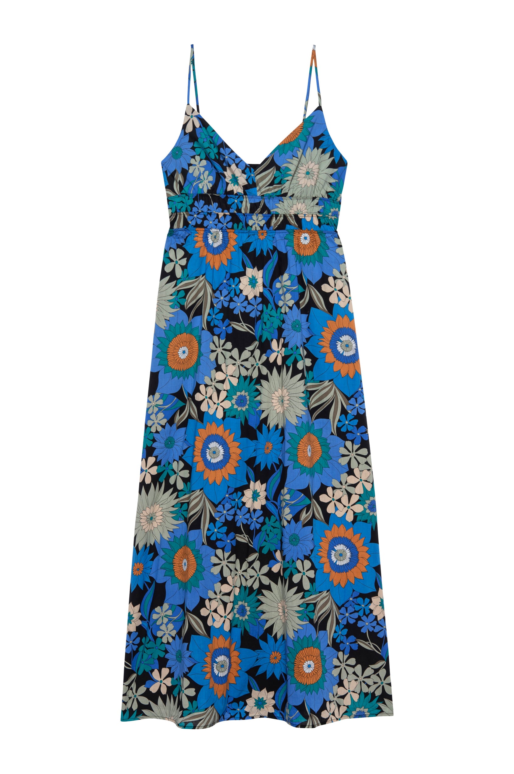 JUSTINE DRESS - AZUL WILDFLOWER