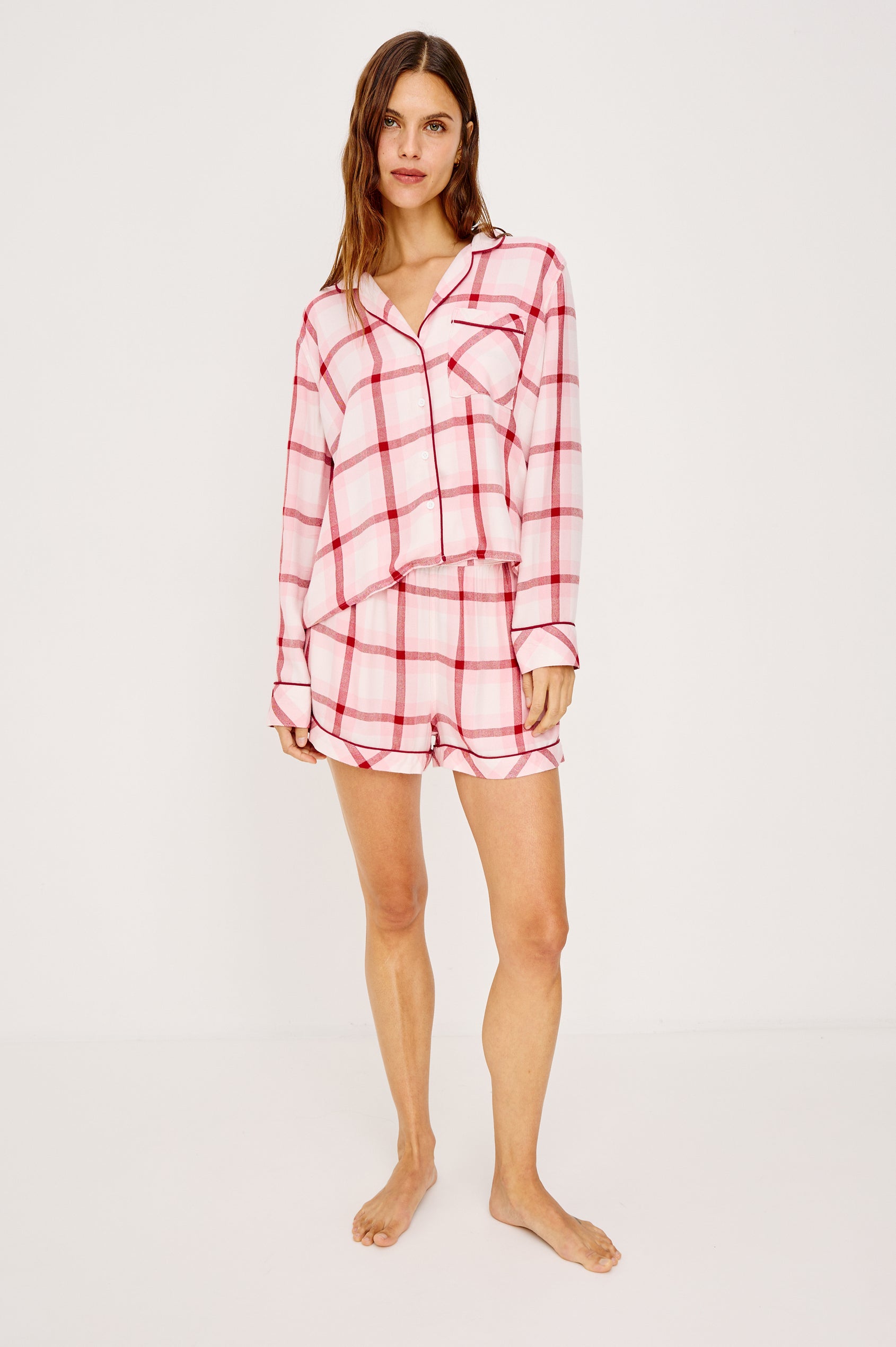 KELLEN PAJAMA SET - PINK CHERRY