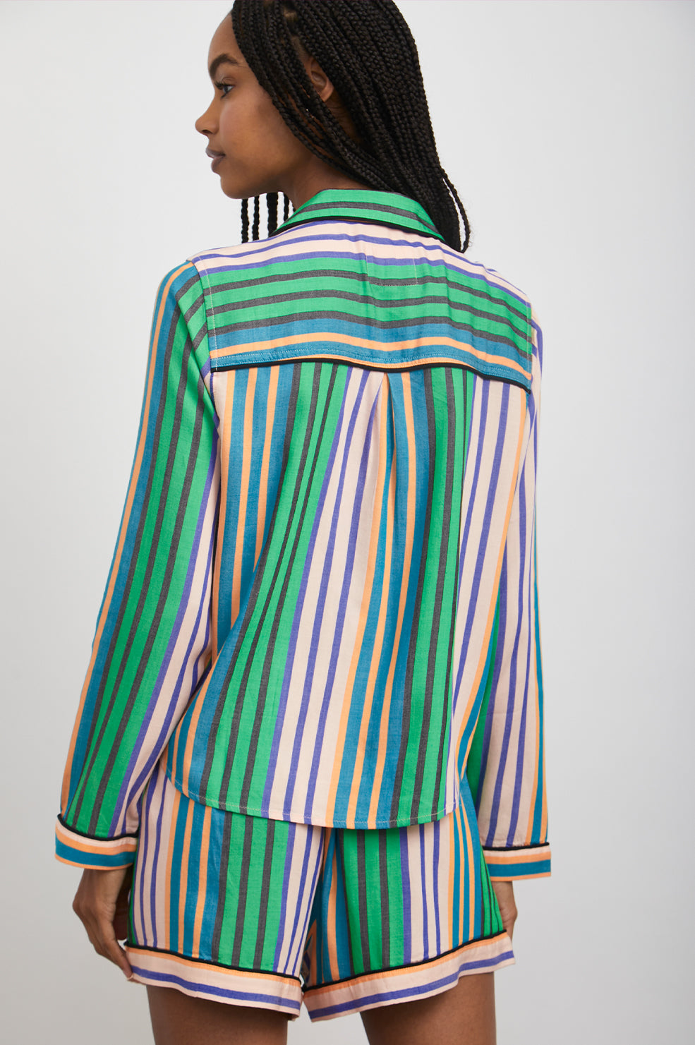KELLEN MADELEINE STRIPE PAJAMAS-BACK