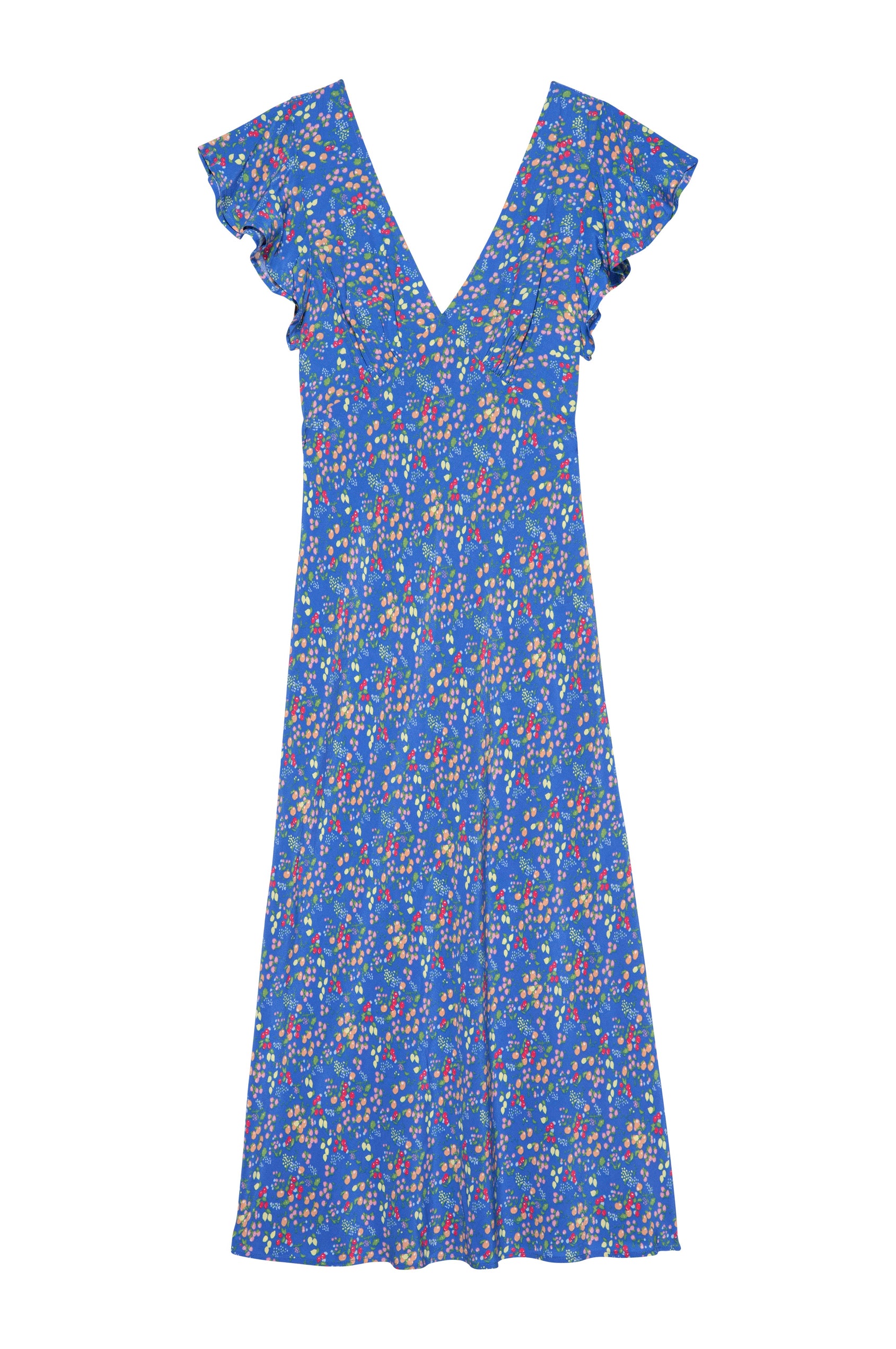 KENZ DRESS - BLUE CITRUS GROVE