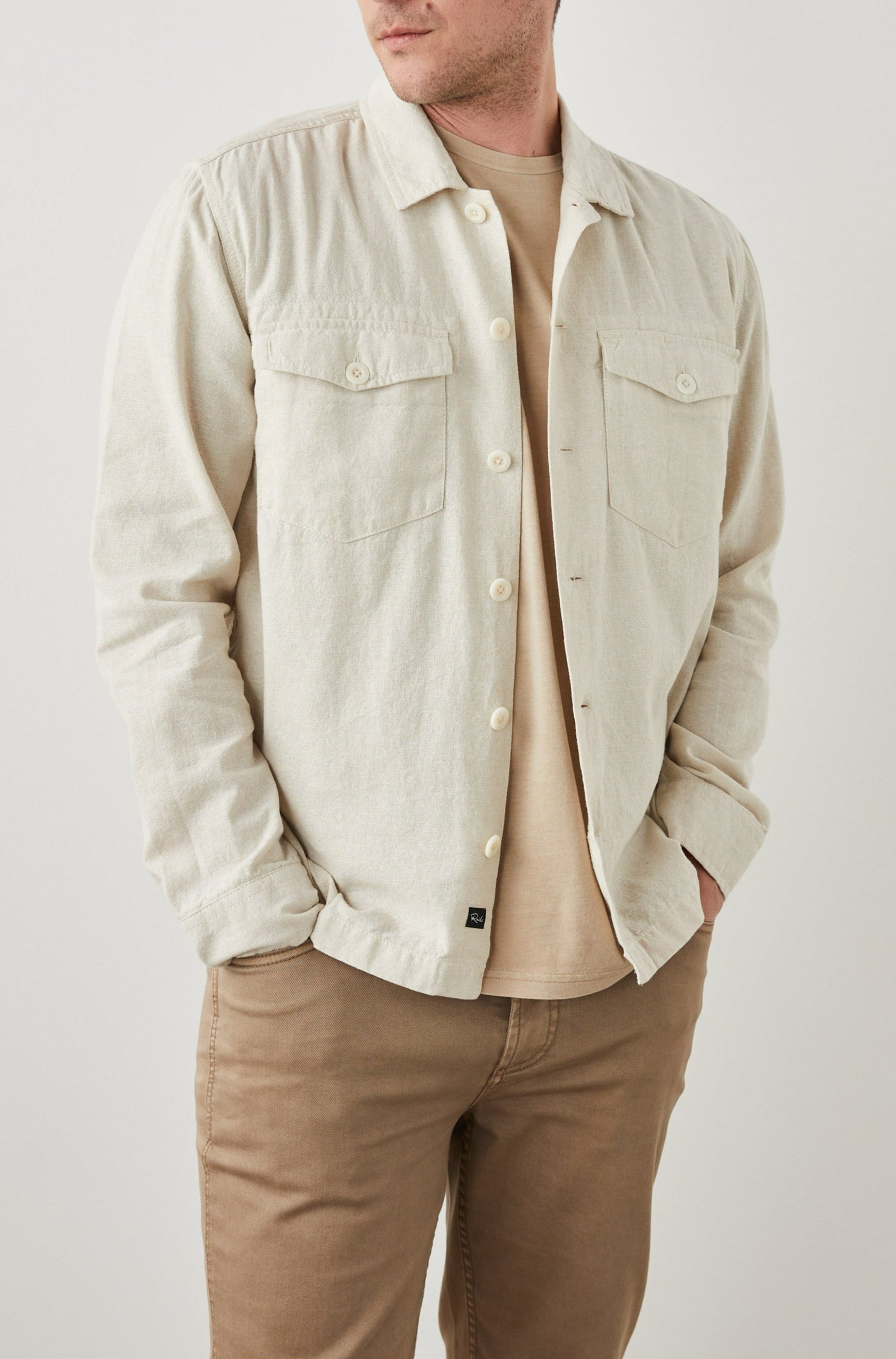 KEROUAC WICKER SHIRT JACKET - FRONT FULL BODY