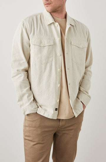 KEROUAC WICKER SHIRT JACKET - FRONT FULL BODY