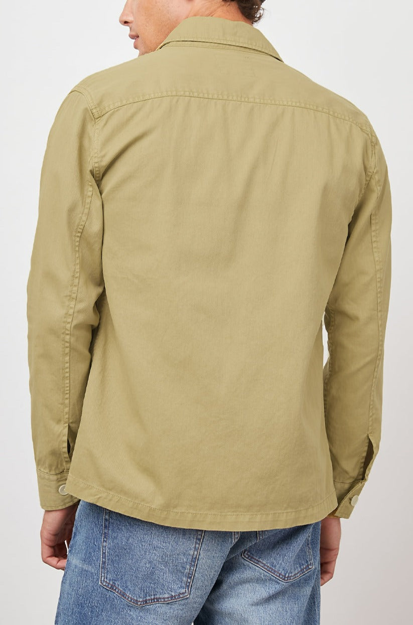 KEROUAC DIJON LONG SLEEVE BUTTON DOWN WITH FRONT POCKETS-BACK