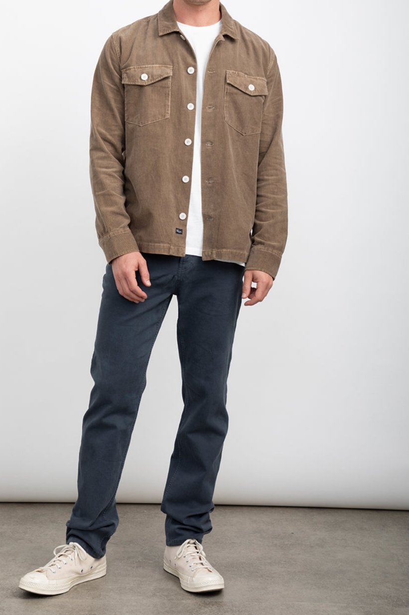 KEROUAC SHIRT JACKET SADDLE - FRONT FULL BODY