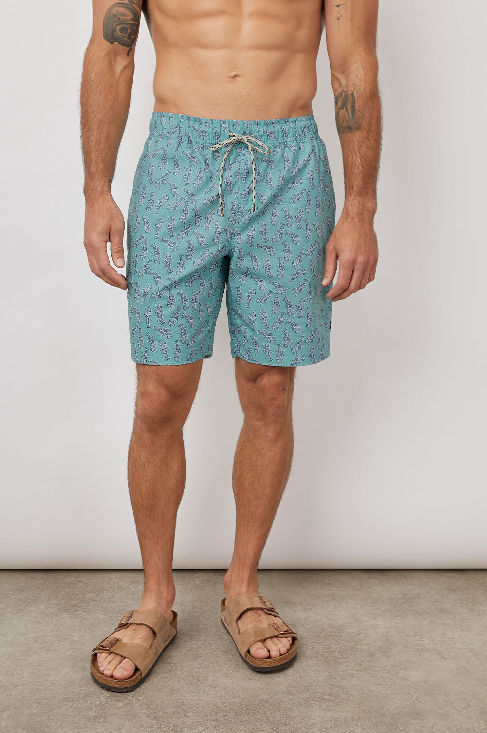 KIAN LANGOSTINE TEAL SWIM-FRONT